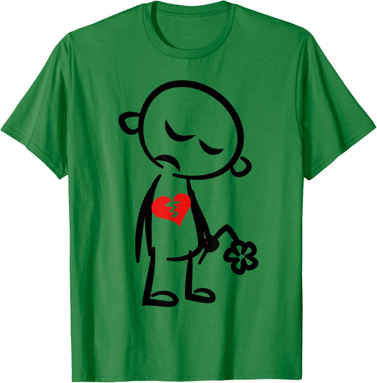 Broken Heart Valentine T-Shirt - T-Shirt | Irish Green