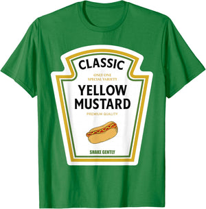 Mustard Halloween 2024 Costume Family Matching Ketchup Sauce T-Shirt - T-Shirt | Irish Green