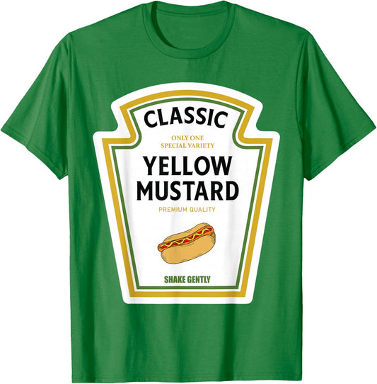 Mustard Halloween 2024 Costume Family Matching Ketchup Sauce T-Shirt - T-Shirt | Irish Green