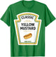 Mustard Halloween 2024 Costume Family Matching Ketchup Sauce T-Shirt - T-Shirt | Irish Green