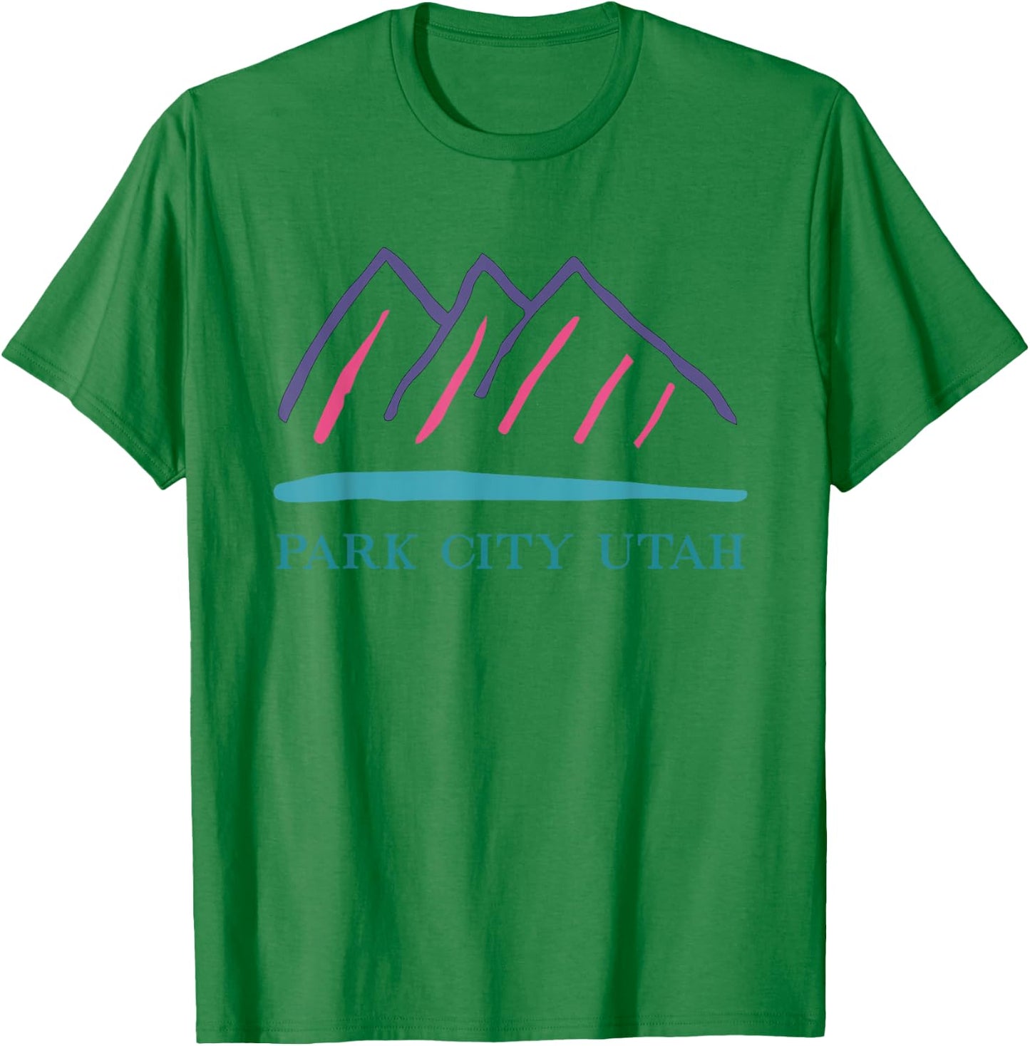 Park City Utah 90s Style Vintage T-Shirt - T-Shirt | Irish Green