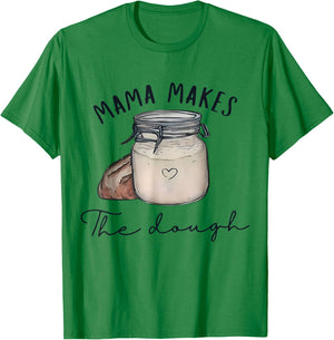 Vintage Mama Makes The Dough Bread Homemade Mother's Day T-Shirt - T-Shirt | Irish Green