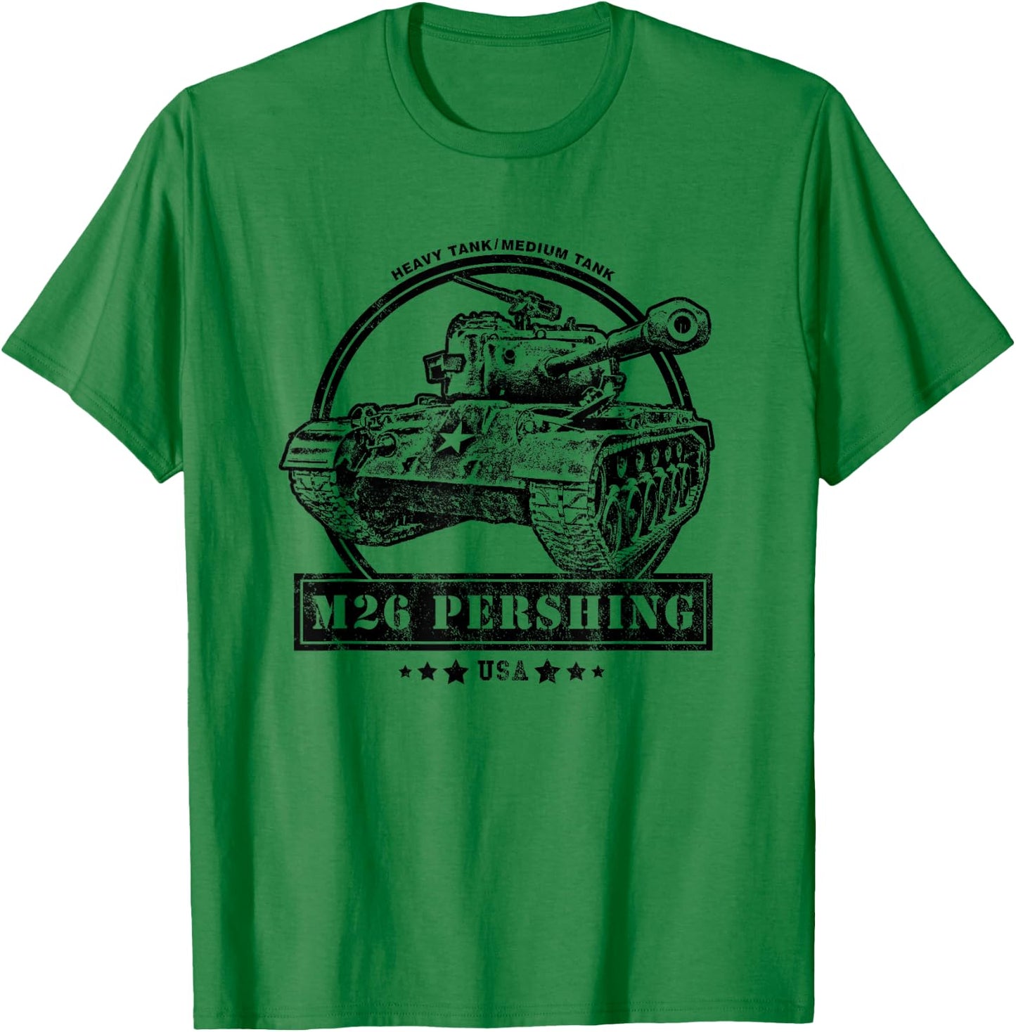 M26 Pershing WW2 Tank T-Shirt - T-Shirt | Irish Green