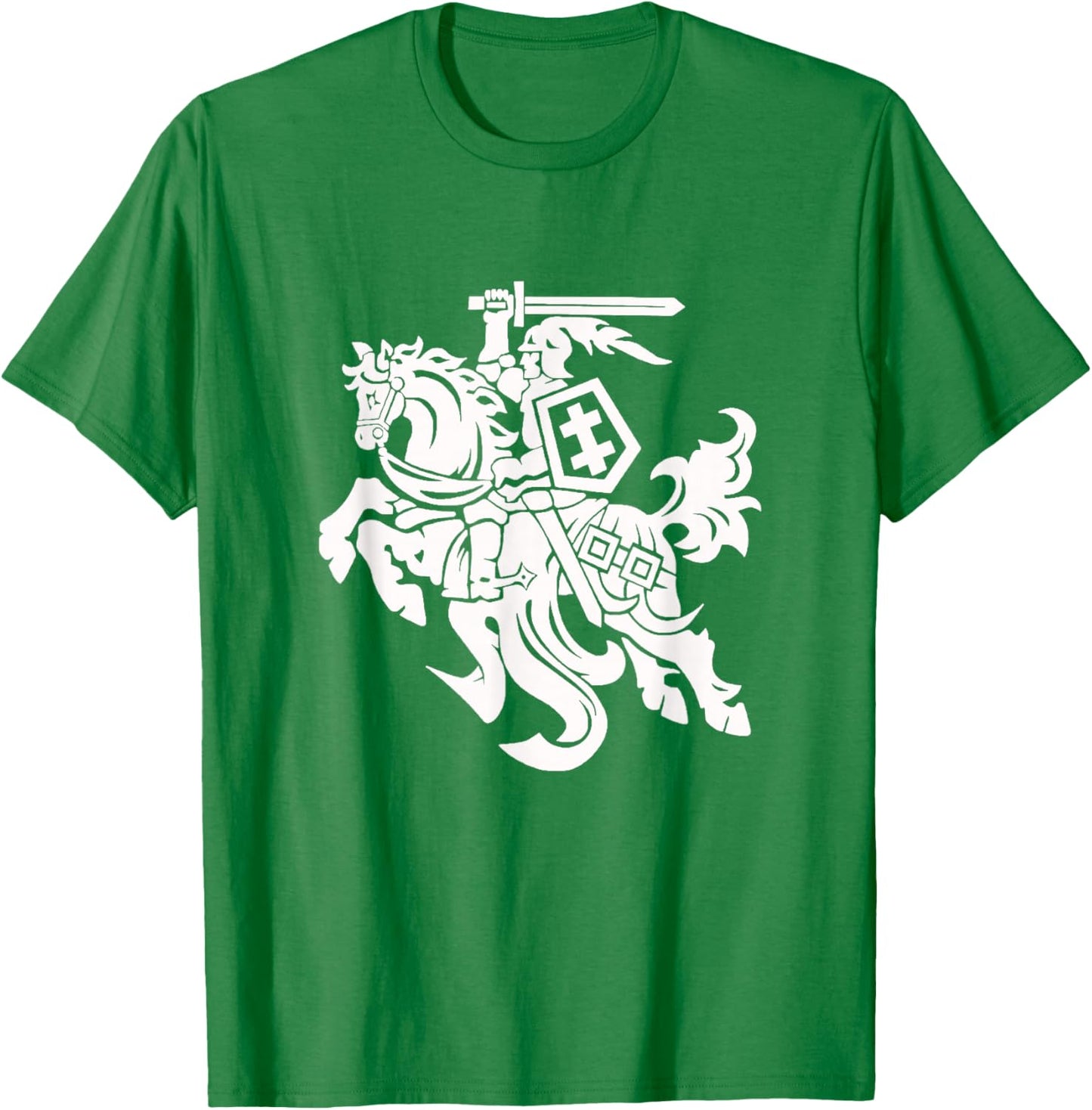 Lithuania Vytis National Flag Attribute Coat of Arms Lietuva T-Shirt - T-Shirt | Irish Green