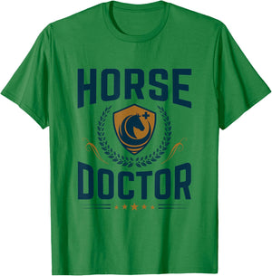 Horse Vet - Equine Veterinarian Gifts - Horse Doctor T-Shirt - T-Shirt | Irish Green