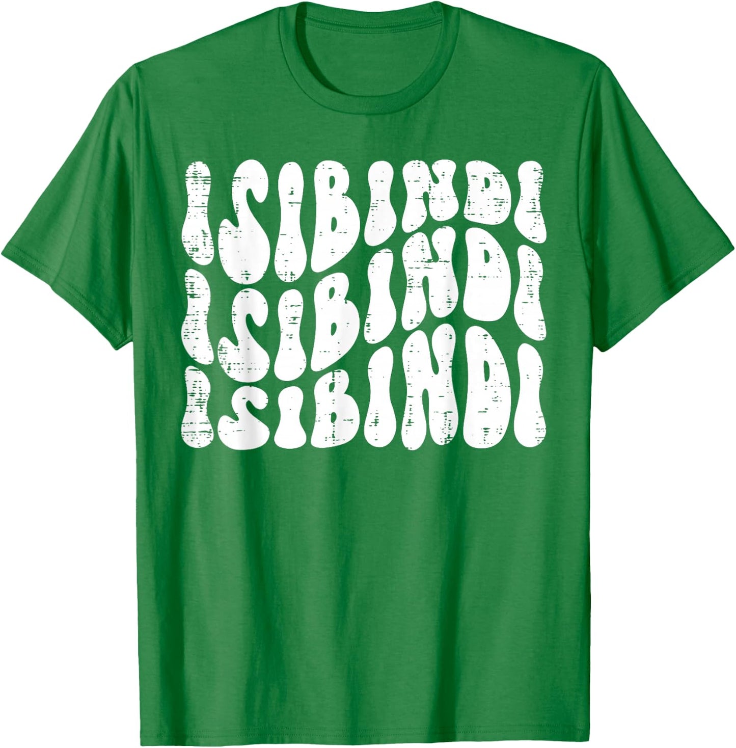 Isibindi - Groovy Wavy Style School Spirit Wear T-Shirt - T-Shirt | Irish Green