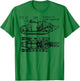 FT-17 French Light Tank WW1 Blueprint Gift T-Shirt - T-Shirt | Irish Green