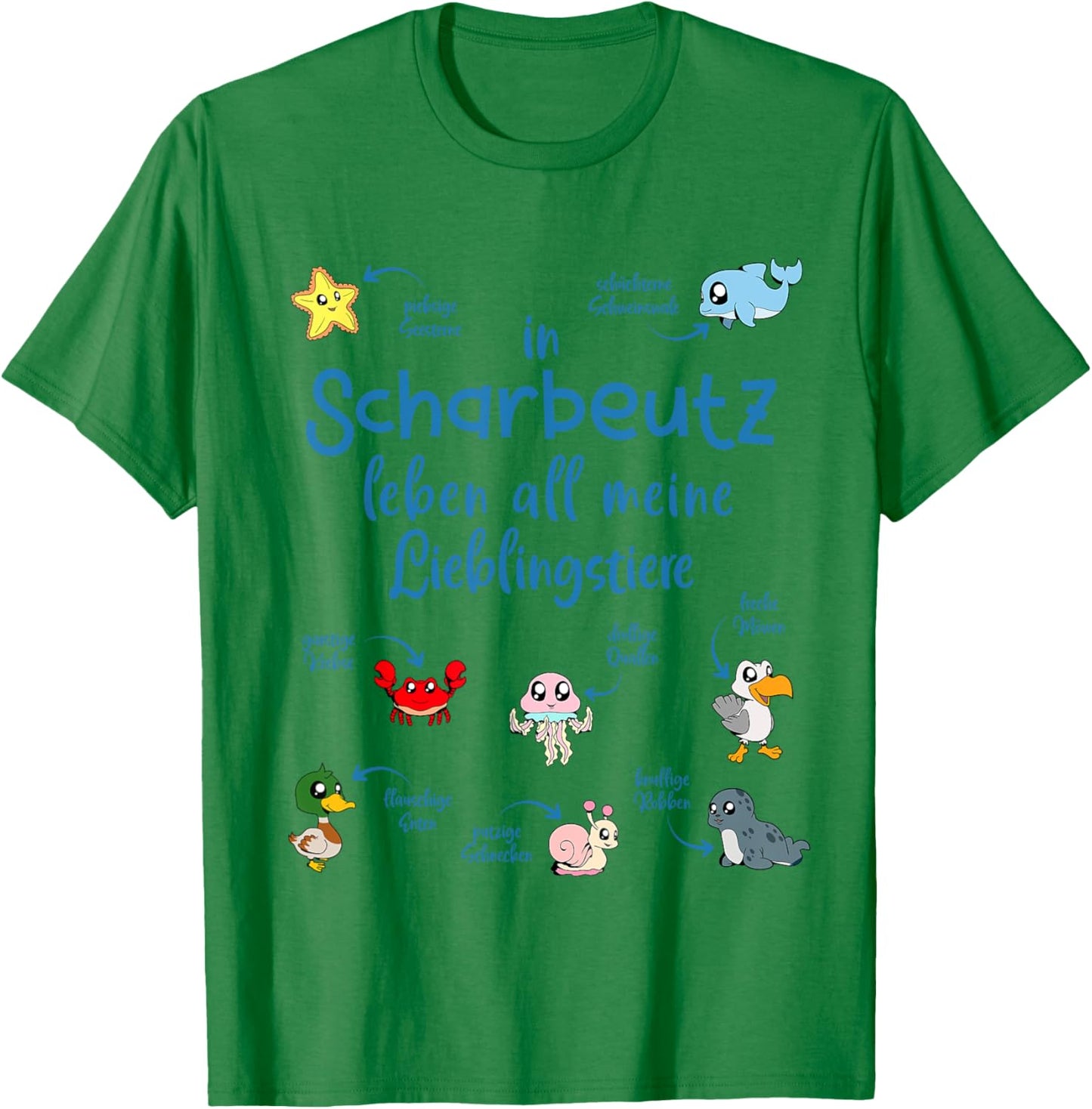 Meine Lieblingstiere in Scharbeutz T-Shirt - T-Shirt | Irish Green