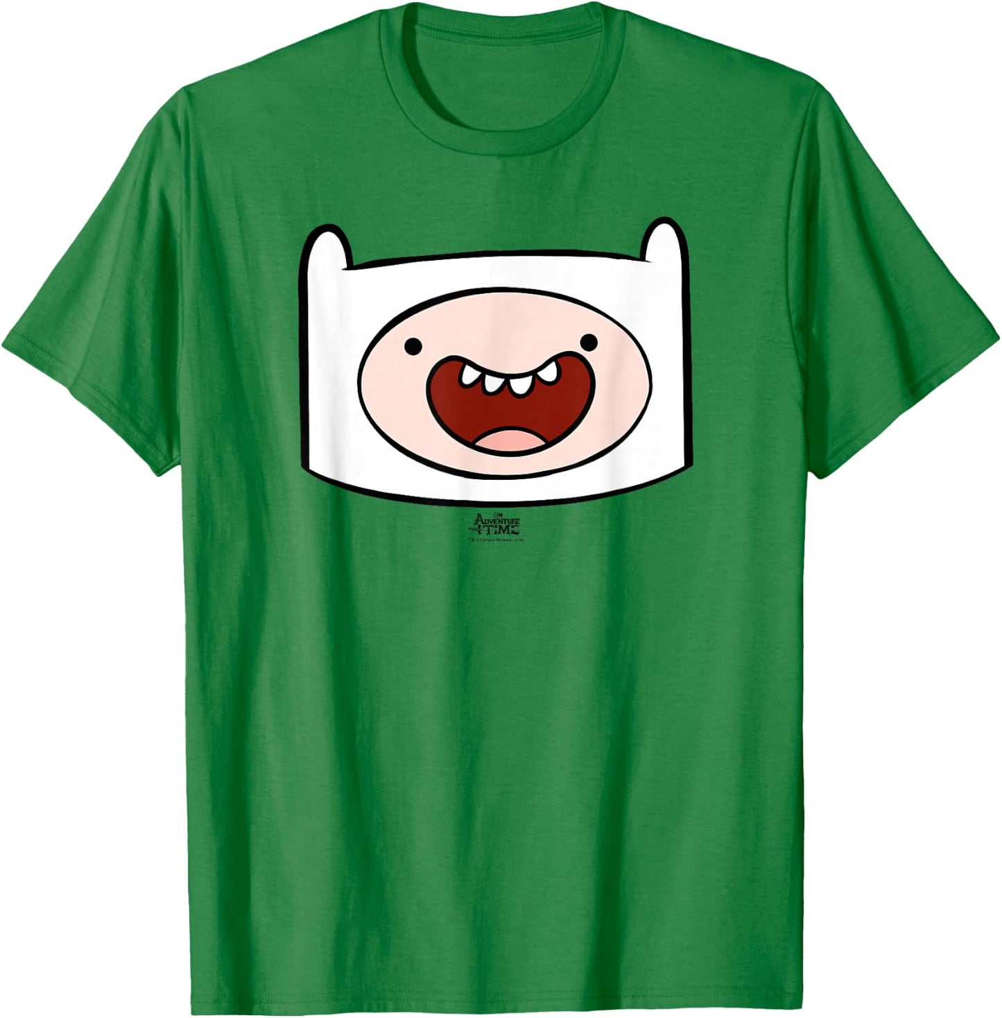 Adventure Time Finn Head T-Shirt - T-Shirt | Irish Green