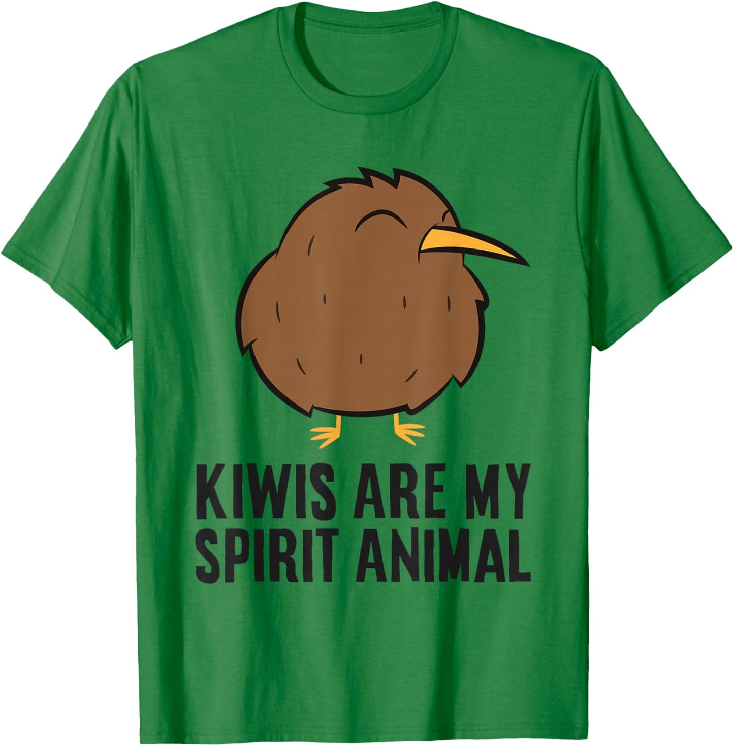 Kiwis Are My Spirit Animal Funny Kiwi T-Shirt - T-Shirt | Irish Green