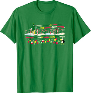 Elf Movie Candy Cane Forest T-Shirt - T-Shirt | Irish Green