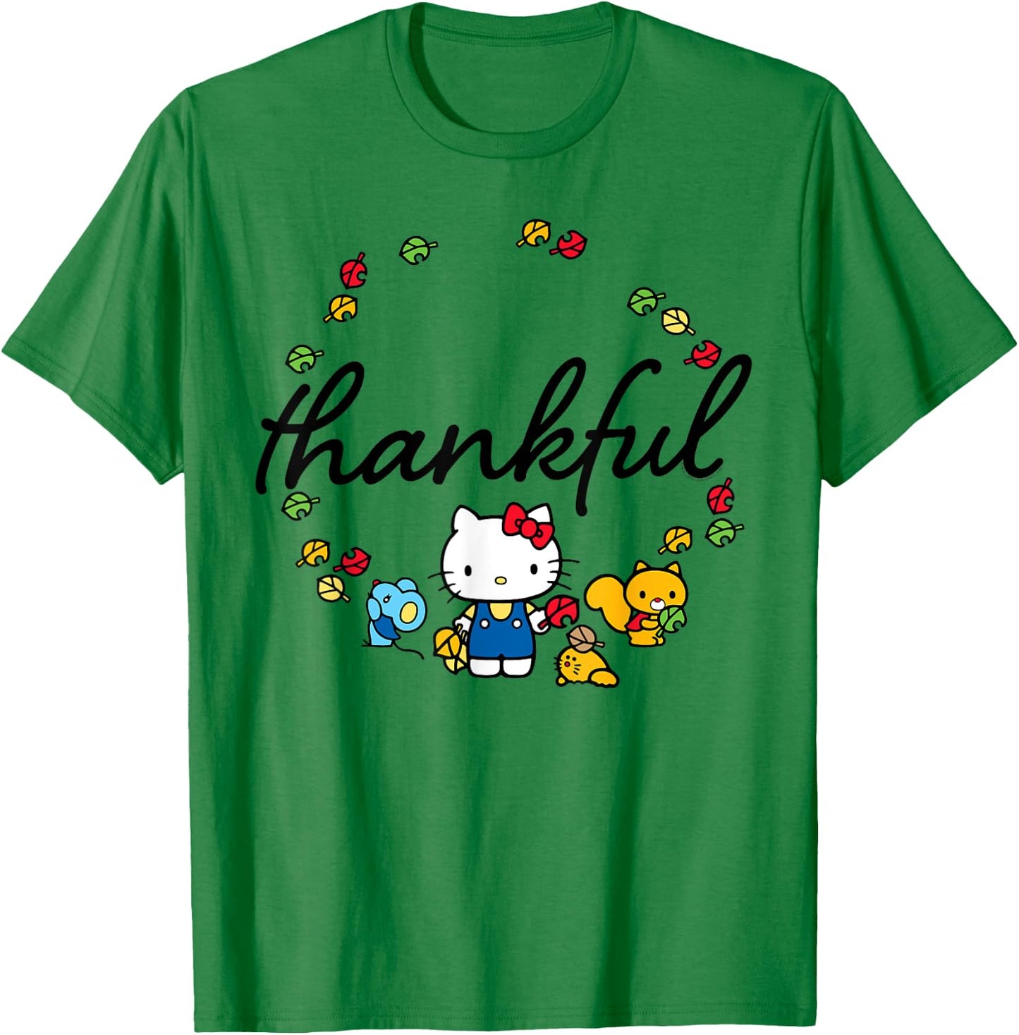Hello Kitty Thanksgiving Shirt T-Shirt - T-Shirt | Irish Green