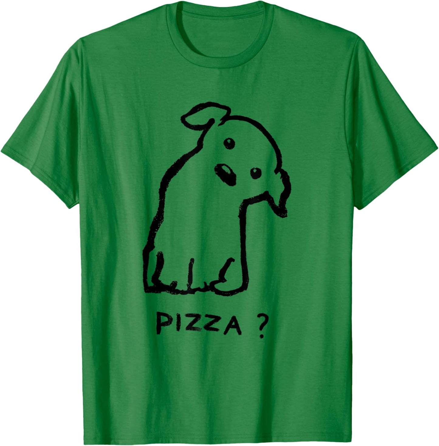 Threadless Fox Shiver Is it Pizza time? Graphic T-Shirt - T-Shirt | Irish Green