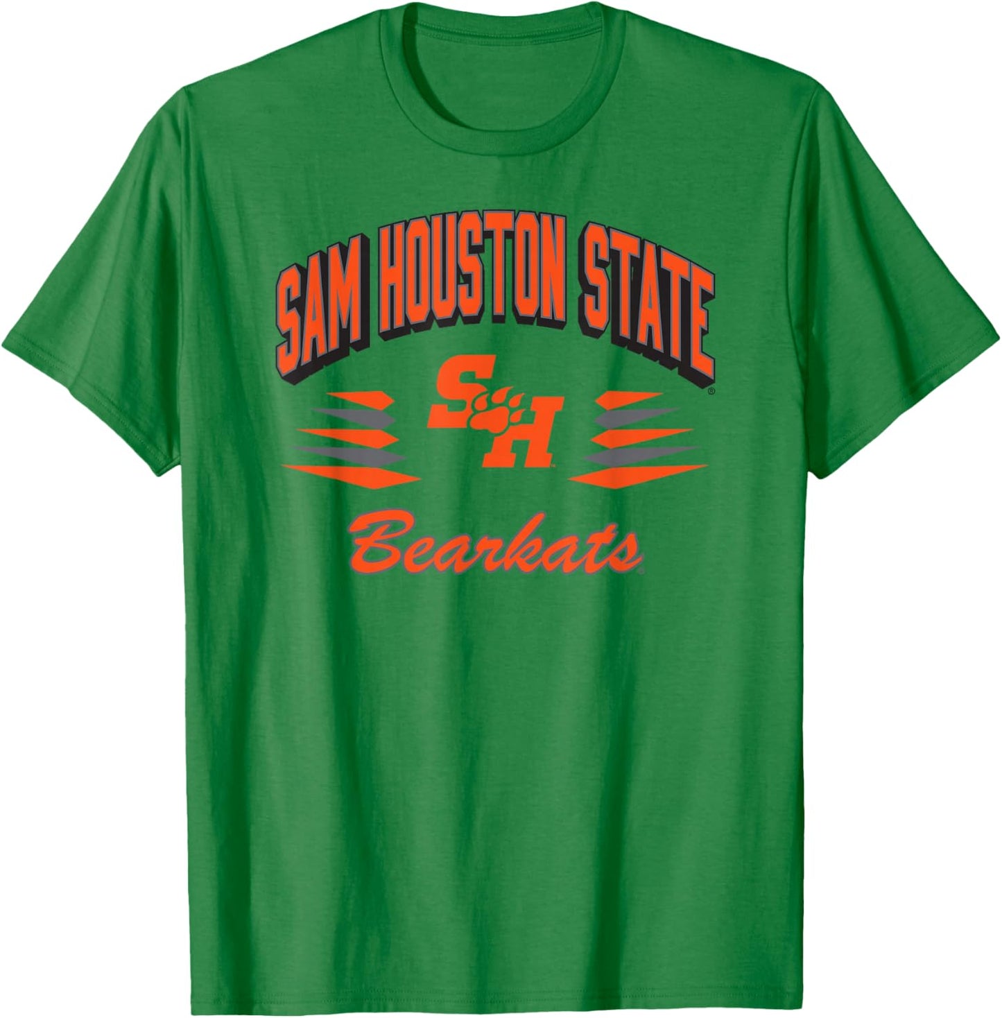 Sam Houston State Bearkats Retro Diamond White T-Shirt - T-Shirt | Irish Green