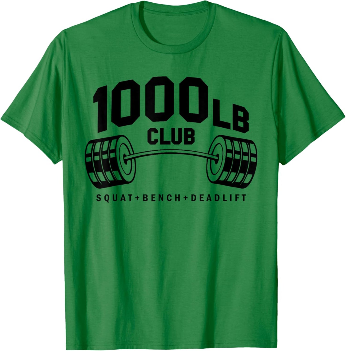 1000 LB Pounds Club Weightlifting Workout Fitness Gym T-Shirt - T-Shirt | Irish Green