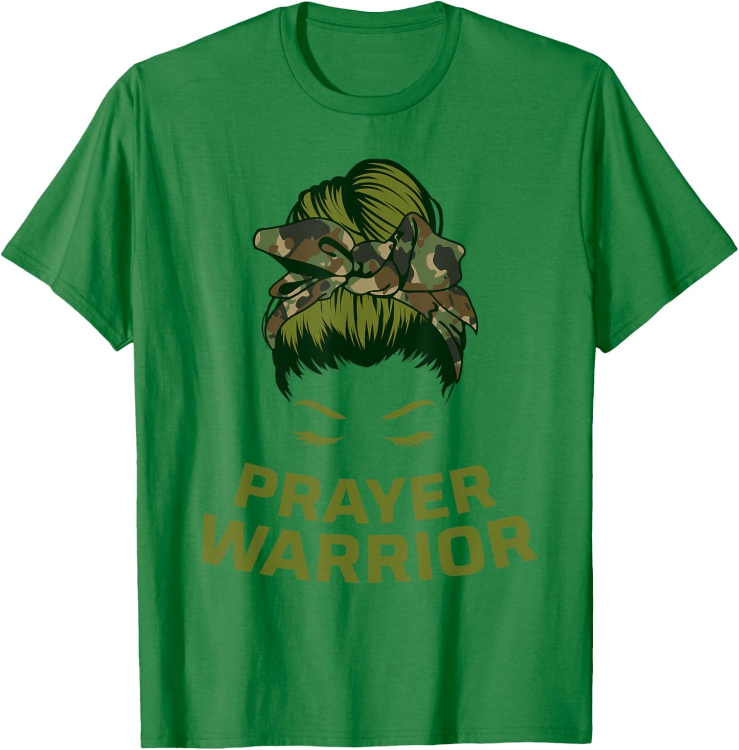 Prayer Warrior Women Faith God Jesus Christian T-Shirt - T-Shirt | Irish Green