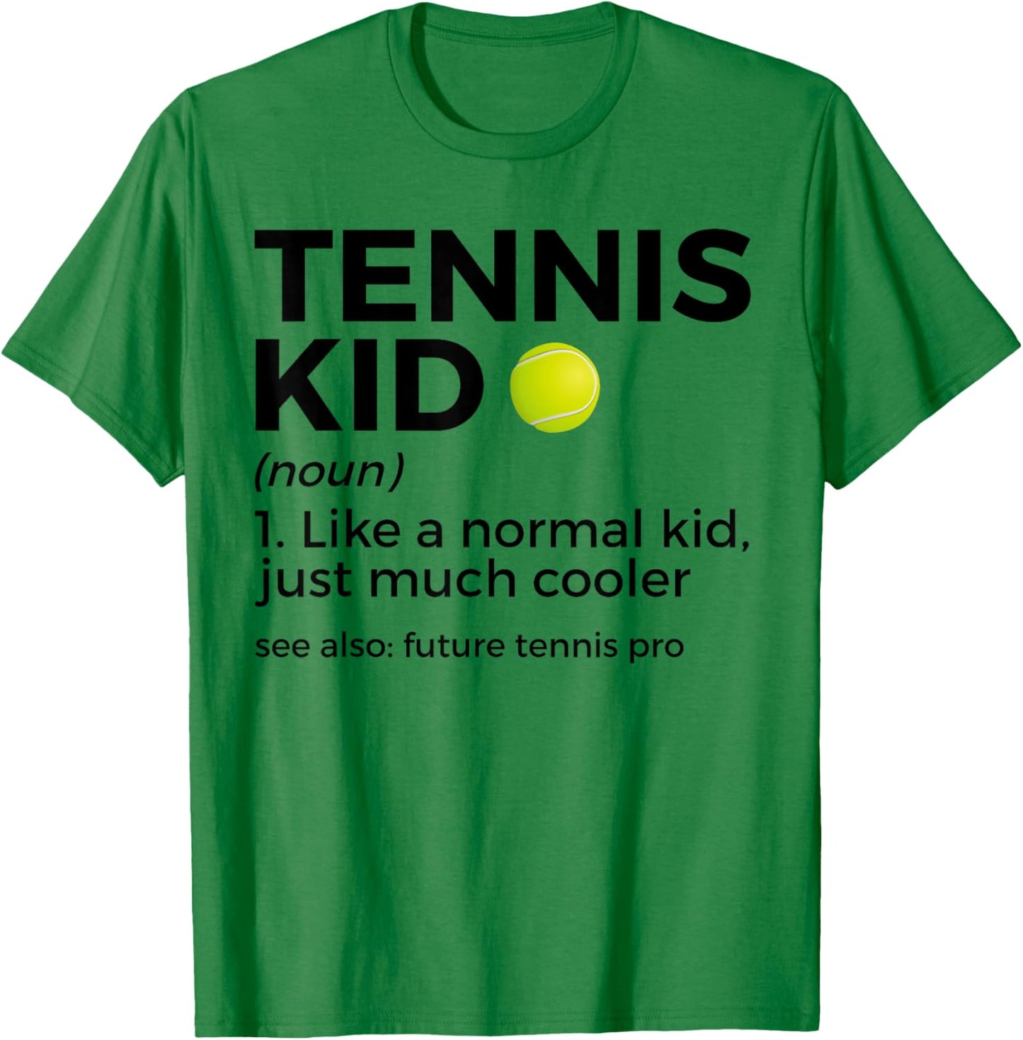 Funny Tennis Kid Definition Tennis Player T-Shirt - T-Shirt | Irish Green