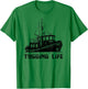 Ship Tugboat , Tugging Life Towboat Apparel T-Shirt - T-Shirt | Irish Green