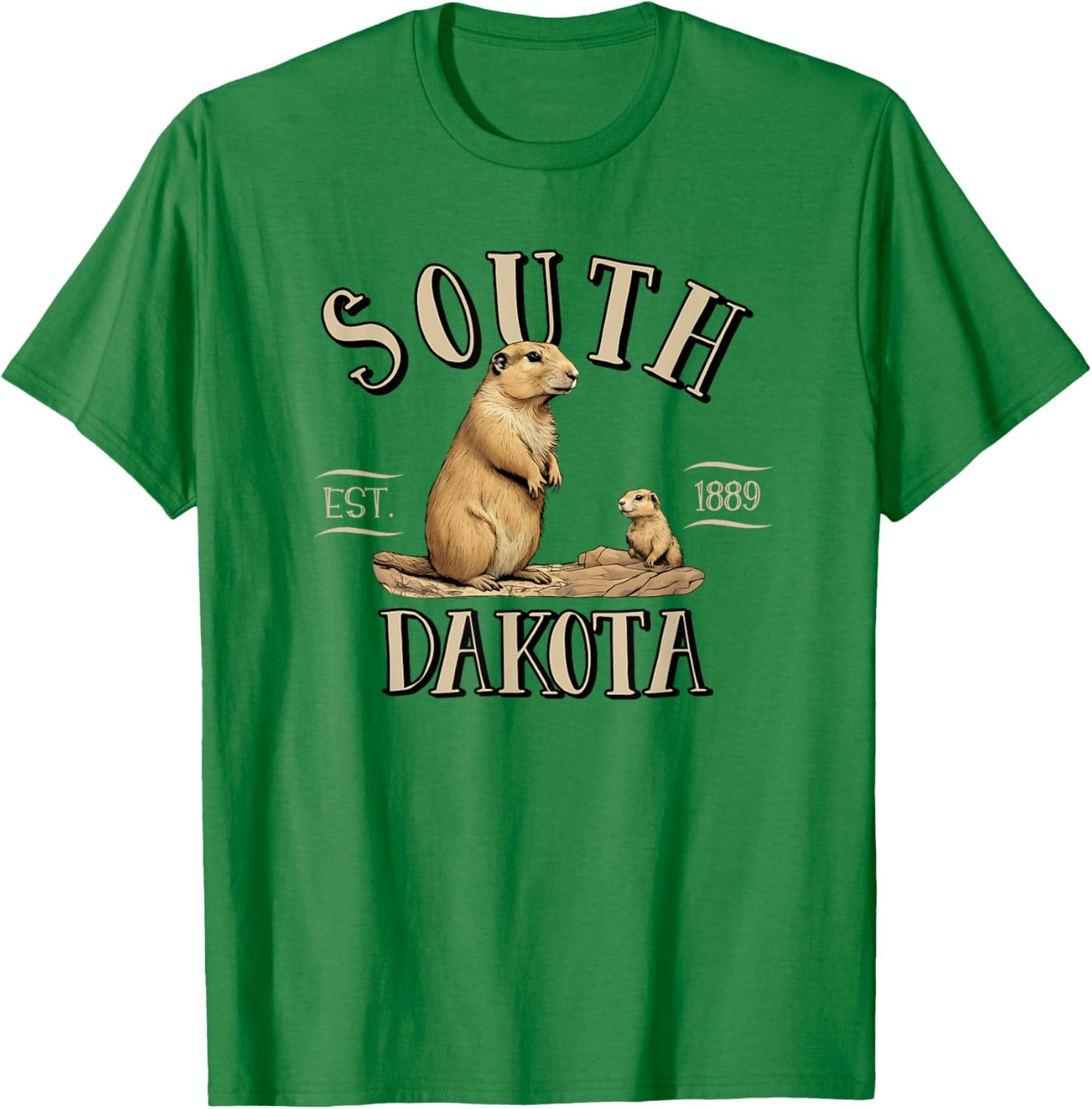 South Dakota Prairie Dogs T-Shirt - T-Shirt | Irish Green