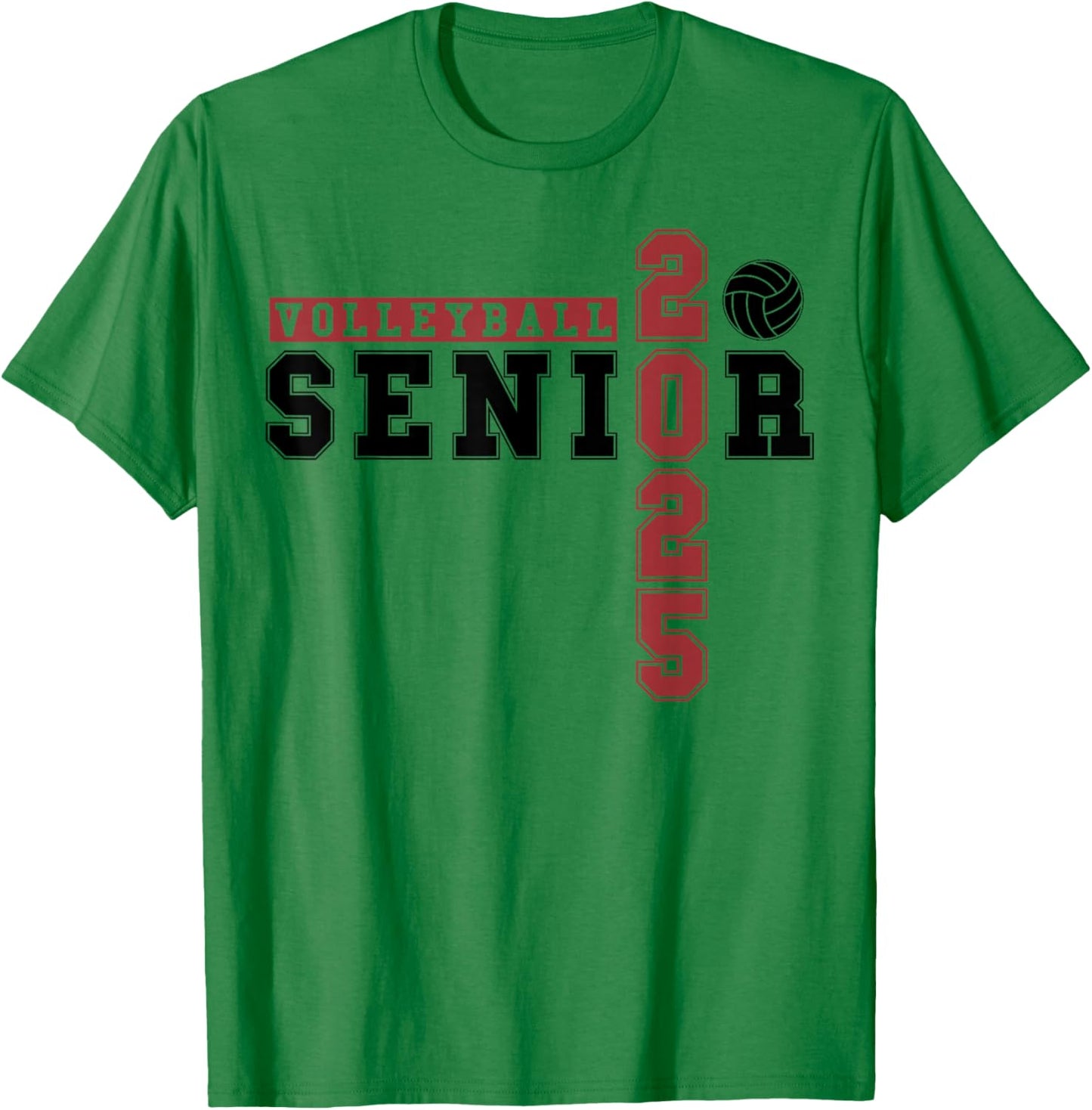 Volleyball Senior Night Volleyball Senior 2025 Graduation 35 T-Shirt - T-Shirt | Irish Green