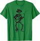 Banjo Dancing Skeleton Bluegrass Music Festival T-Shirt - T-Shirt | Irish Green