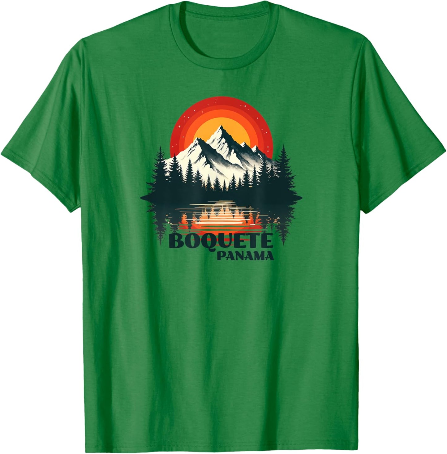 Boquete Panama Scenic Mountain Adventure Outdoor Design T-Shirt - T-Shirt | Irish Green