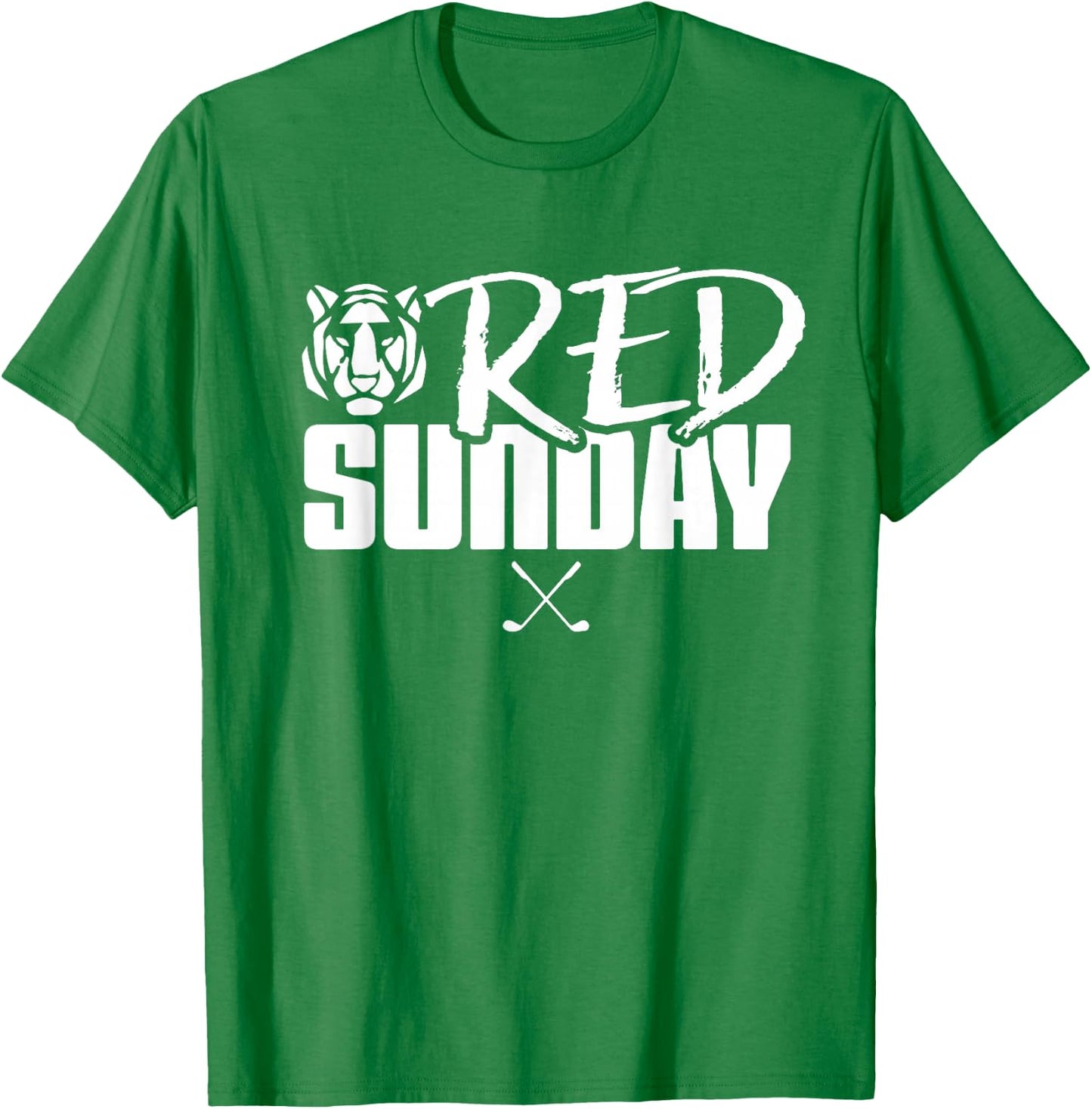 Tiger Red Sunday Golf T-Shirt - T-Shirt | Irish Green