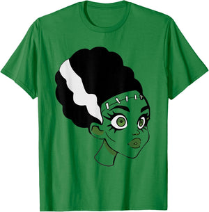 Frankenstein's Bride Monster Halloween Costume T-Shirt - T-Shirt | Irish Green