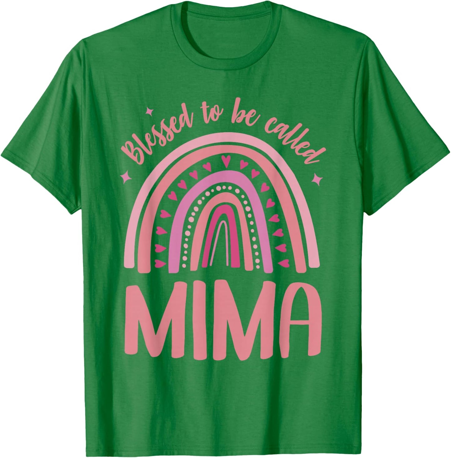 Mima Grandma Blessed to be called Mima T-Shirt - T-Shirt | Irish Green