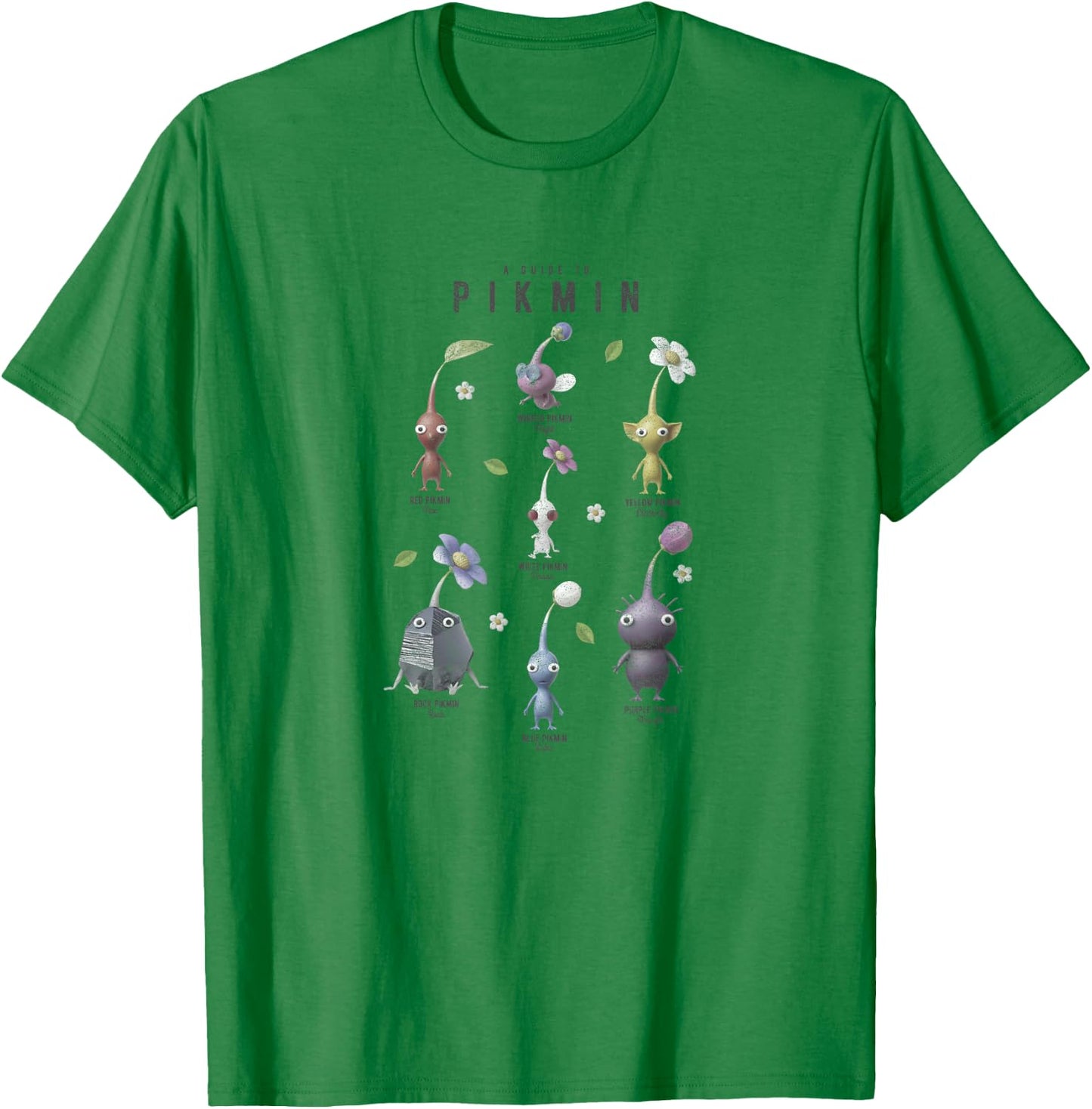 Pikmin A Guide To Pikmin T-Shirt - T-Shirt | Irish Green