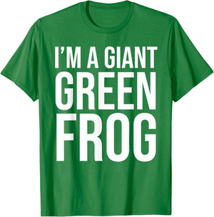 I'm A Giant Green Frog Funny Halloween Costume T-Shirt - T-Shirt | Irish Green