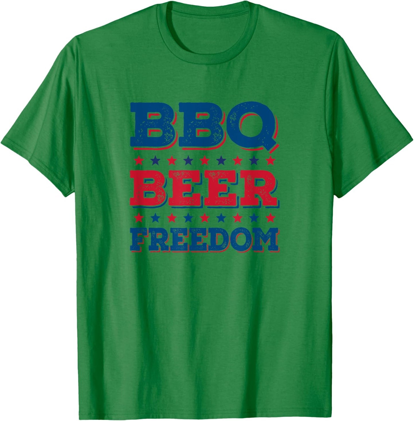 Bbq Beer Freedom Bbq, Beer, Freedom T-Shirt - T-Shirt | Irish Green