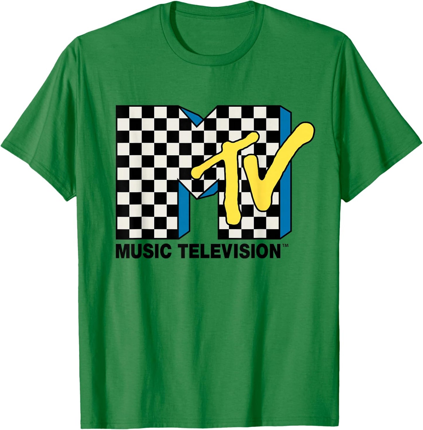 MTV Checker Logo T-Shirt - T-Shirt | Irish Green