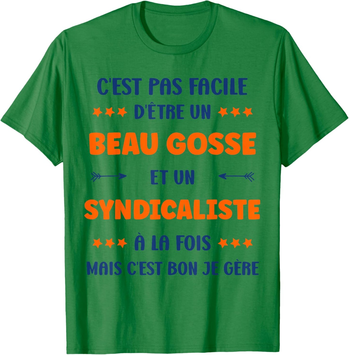 Departure super Syndicalist Humour Handsome Kid Syndicalist , white, S T-Shirt - T-Shirt | Irish Green