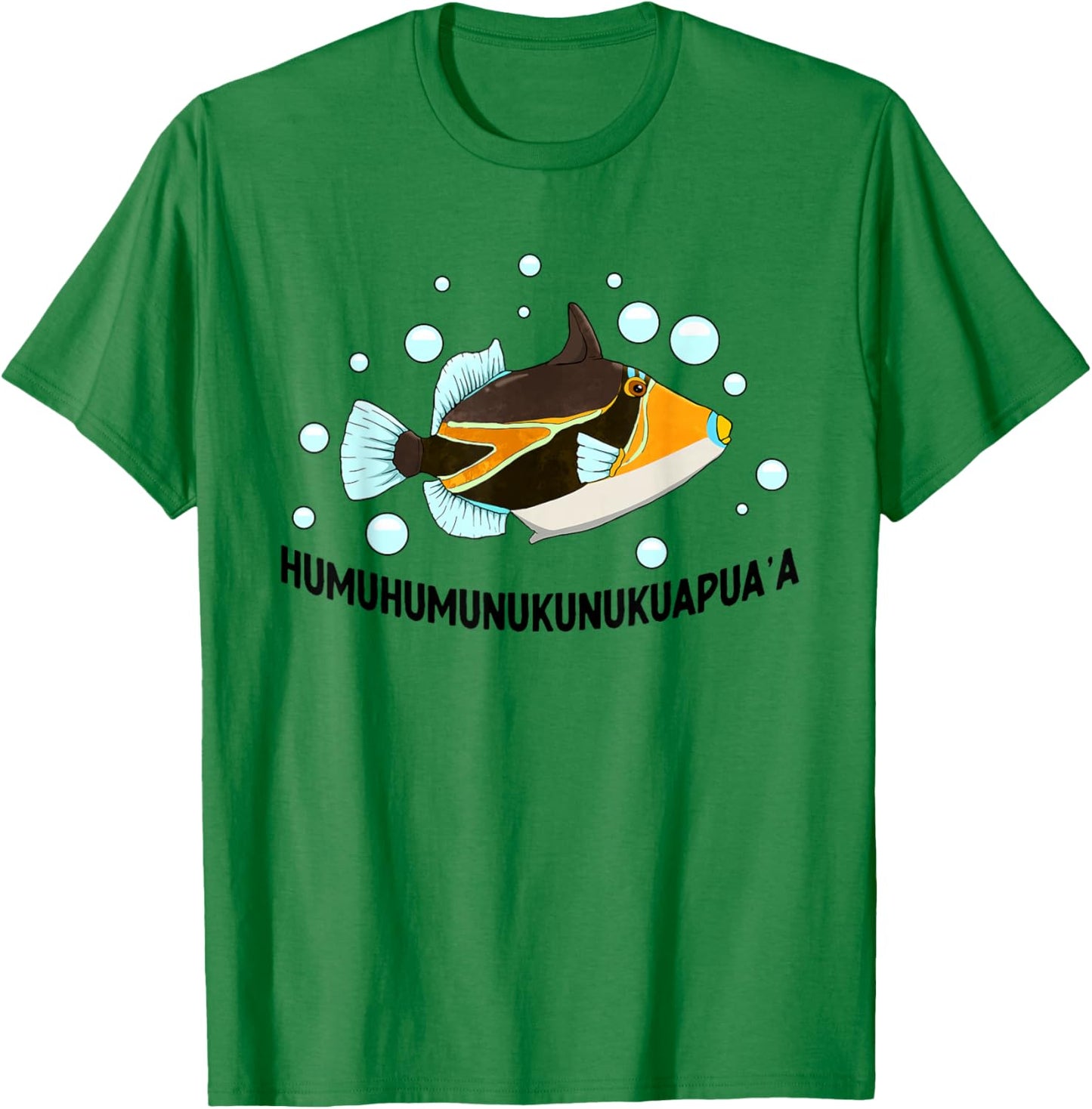 Humuhumunukunukuapua'a Hawaiian Reef Triggerfish Hawaii T-Shirt - T-Shirt | Irish Green