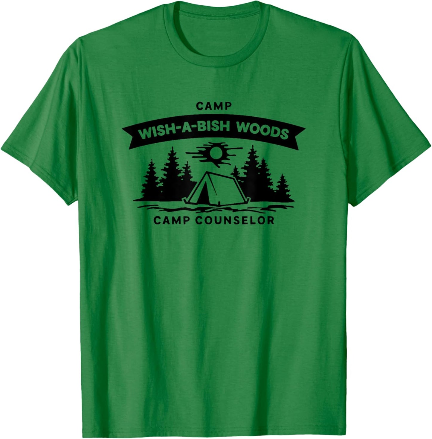 Camp wish-a-bish woods camp counselor T-Shirt - T-Shirt | Irish Green