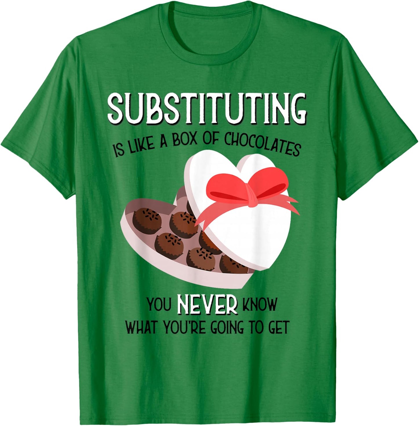 Substitute School Teacher T shirt Valentine s Day Gift Women T-Shirt - T-Shirt | Irish Green
