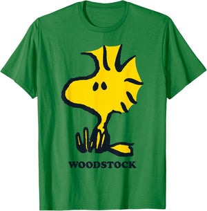 Peanuts Woodstock Sat Down T-Shirt - T-Shirt | Irish Green