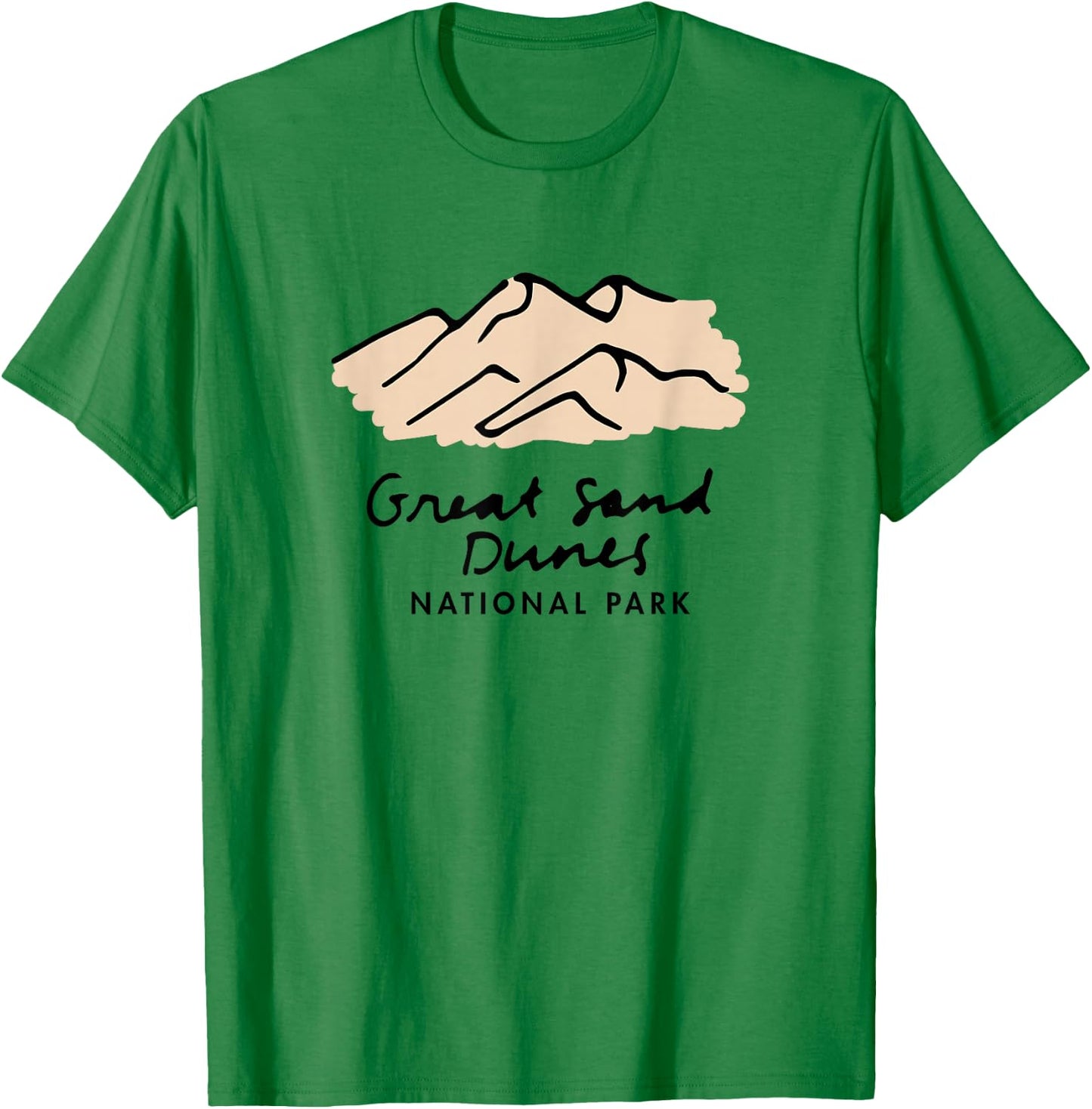 Family Vacation - Retro Great Sand Dunes National Park T-Shirt - T-Shirt | Irish Green