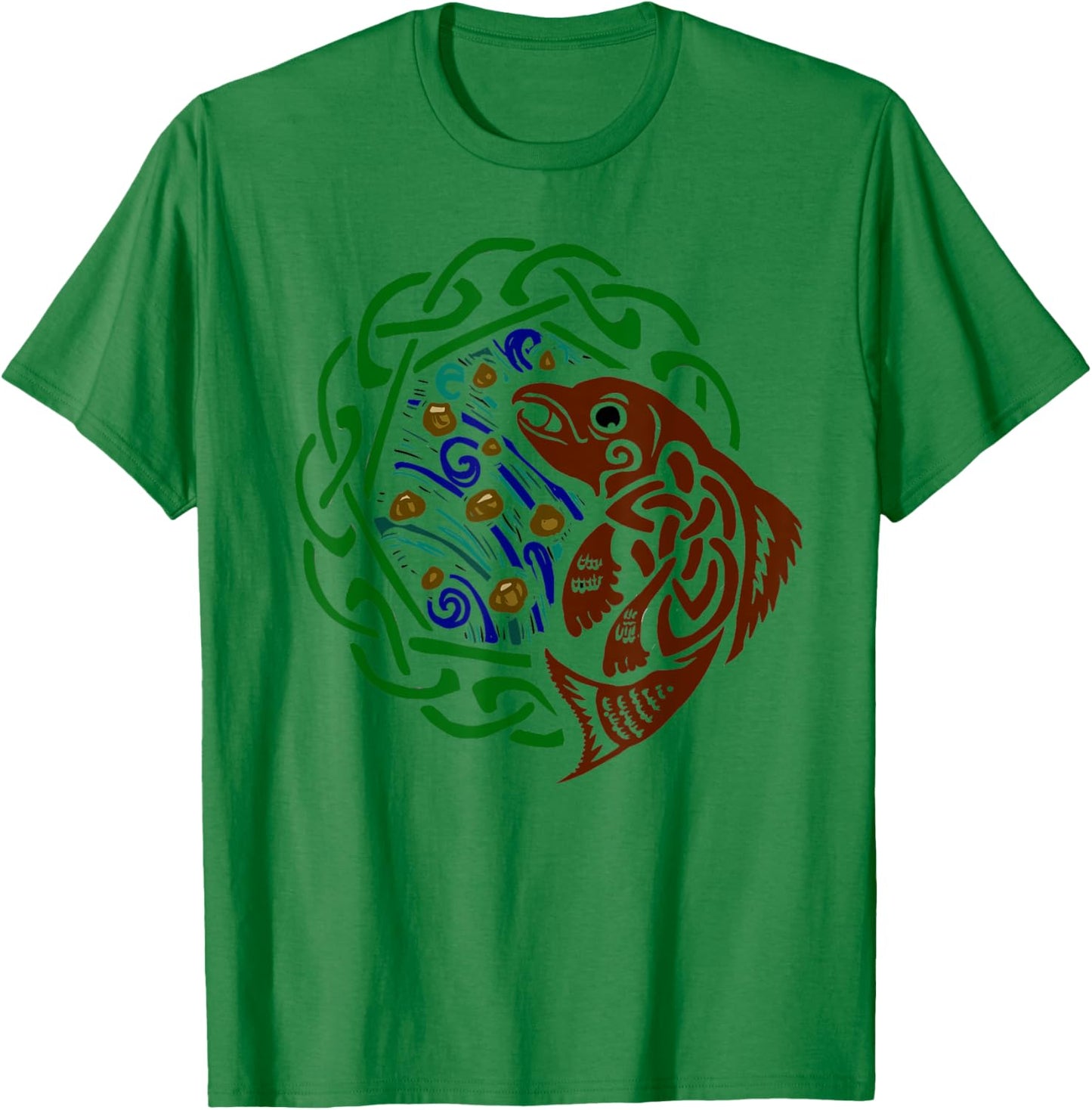 Salmon of Knowledge T-Shirt - T-Shirt | Irish Green