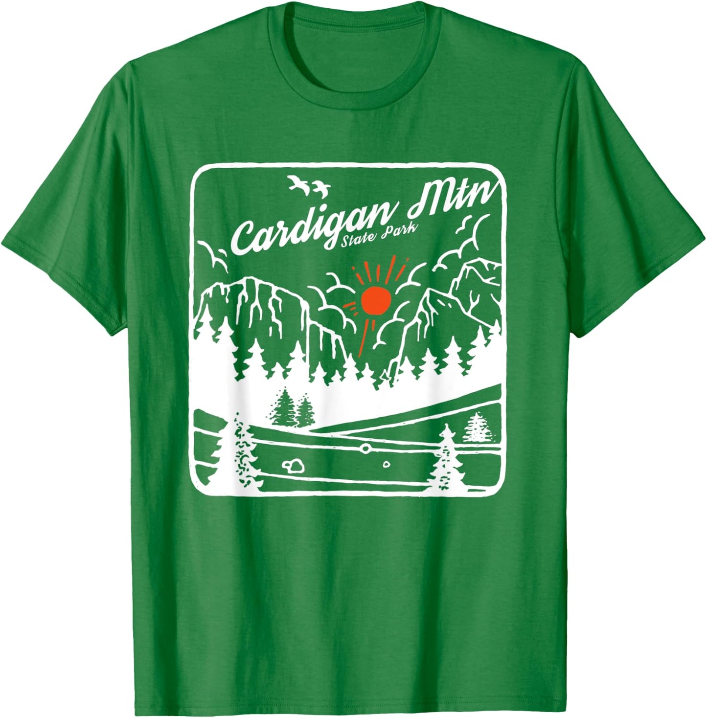 Cardigan Mountain State Park New Hampshire Modern Cool NH T-Shirt - T-Shirt | Irish Green