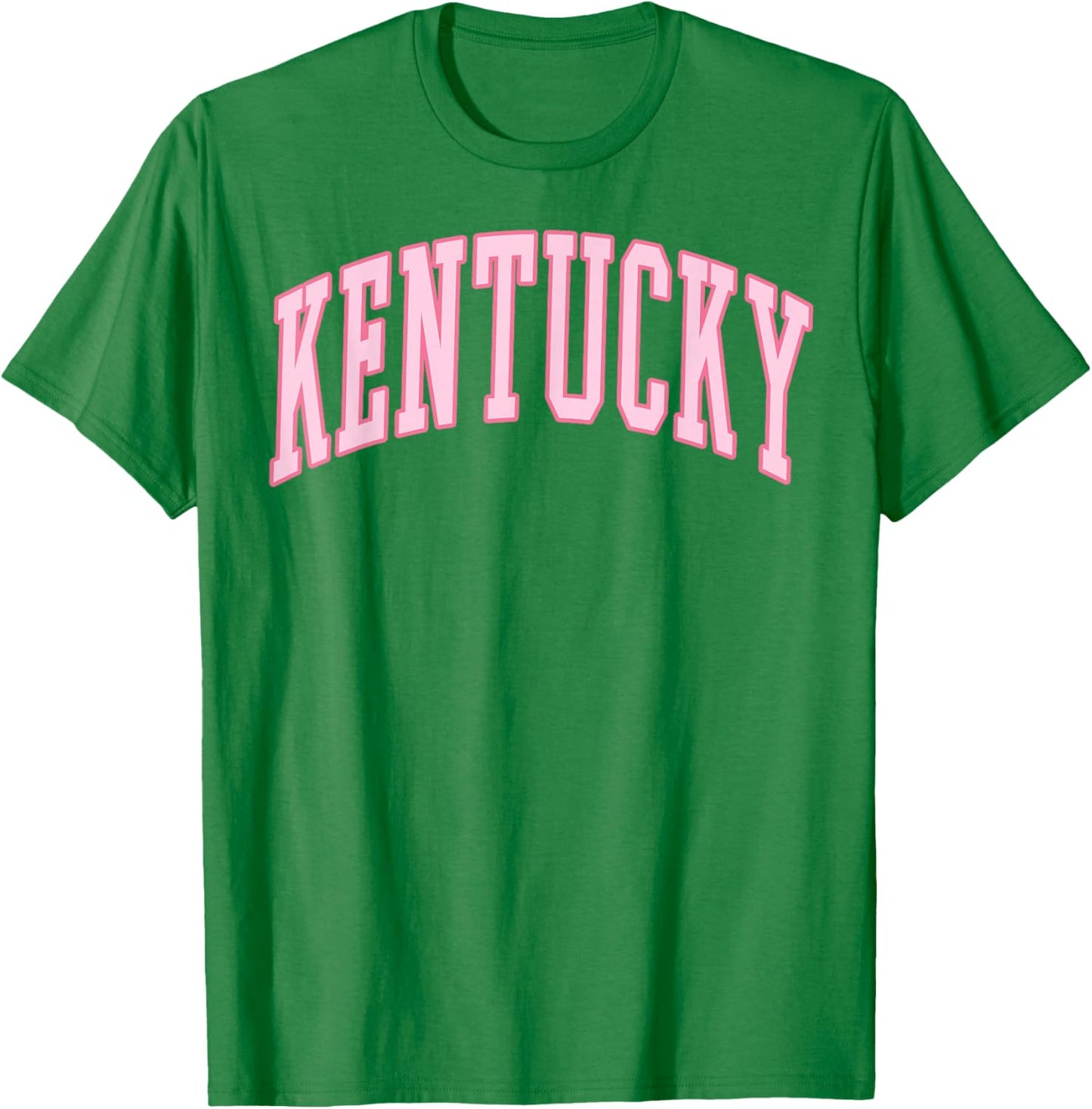 Kentucky Vintage Preppy Varsity Pink Sports T-Shirt - T-Shirt | Irish Green