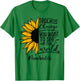 Sunflower Teach The Change You Want To See Teacher life Men Women T-Shirt - T-Shirt | Irish Green