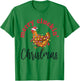 Merry Cluckin' Christmas Funny Chicken Santa Xmas Lights T-Shirt - T-Shirt | Irish Green