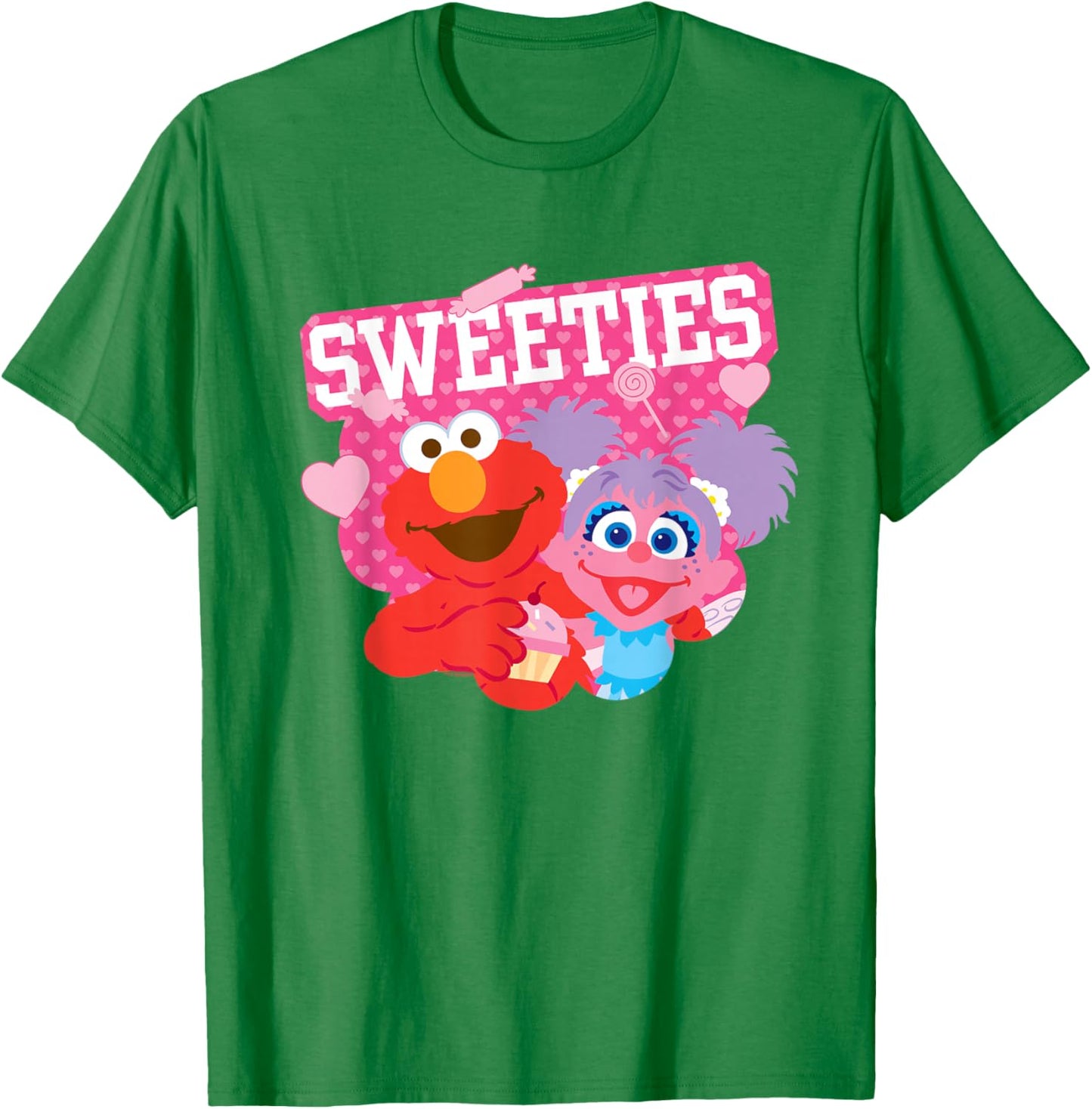Sesame Street Valentine's Day Sweeties Elmo and Abby Cadabby T-Shirt - T-Shirt | Irish Green