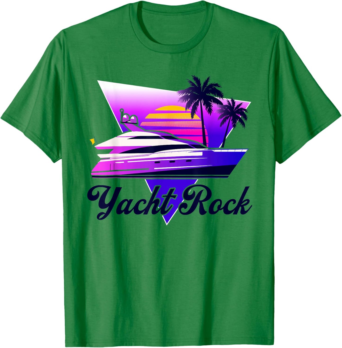 Yacht Rock Party Retro Style, 70s 80s Soft Rock Retro, Fun T-Shirt - T-Shirt | Irish Green