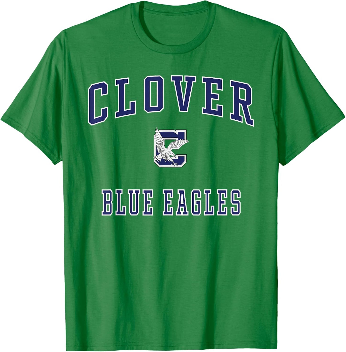 Clover High School Blue Eagles T-Shirt - T-Shirt | Irish Green
