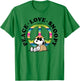 Peanuts - Peace Love Snoopy T-Shirt - T-Shirt | Irish Green