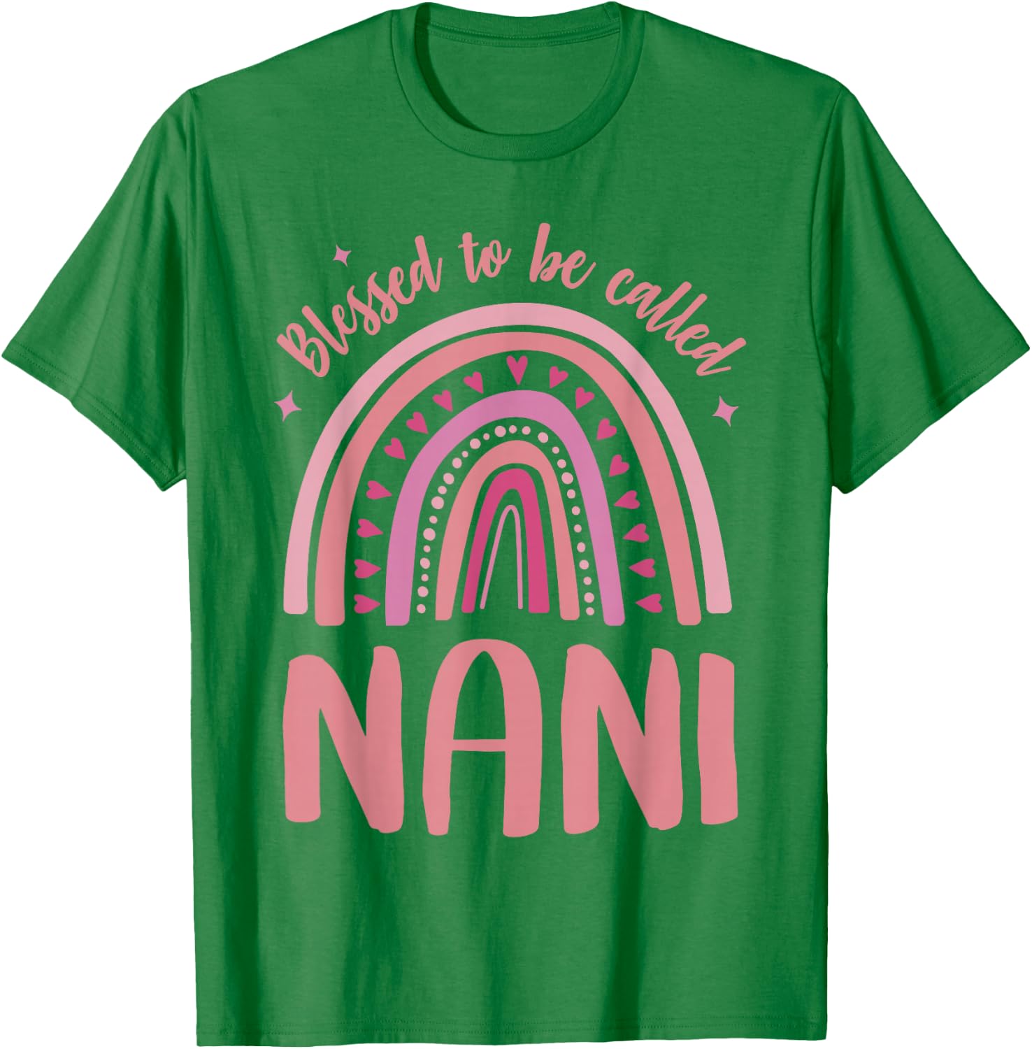 Nani Grandma Blessed to be called Nani T-Shirt - T-Shirt | Irish Green