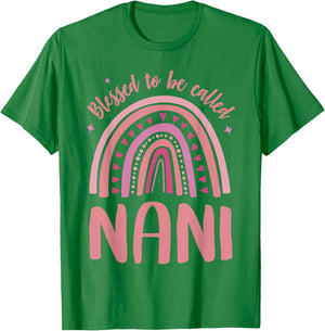 Nani Grandma Blessed to be called Nani T-Shirt - T-Shirt | Irish Green